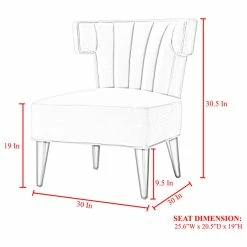 Nicole Miller Kairo Velvet Accent Chair With Tapered Legs, Navy -GDF sofa Shop ad51d67e0e9f6a7e 3152 w800 h800 b1 p0