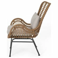 GDFStudio Gloria Indoor Wicker Club Chairs With Cushions, Set Of 2, Light Brown/Black/Beig -GDF sofa Shop adb11eca019cb802 8050 w800 h800 b1 p0