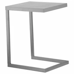 Pangea Home Century Tray Table Brushed Metal