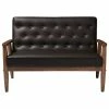 Baxton Studio Sorrento Retro Upholstered Wooden 2-Seater Loveseat, Brown Faux Leather 2 Baxton Studio Sorrento Retro Upholstered Wooden 2-Seater Loveseat, Brown Faux Leather -GDF sofa Shop afa11afd00c8d6a6 0315 w800 h800 b1 p0