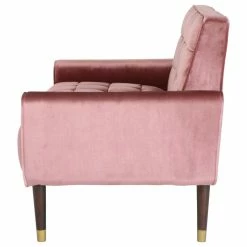 GDFStudio Aubrie Tufted Velvet Loveseat With Gold Tipped Tapered Legs, Blush, Gold Finish -GDF sofa Shop b02158f101dcf928 1934 w800 h800 b1 p0