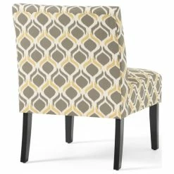 GDFStudio GDF Studio Kalee Contemporary Accent Chair, Yellow And Gray Ikat Pattern/ Matte Black, Fabric 21 GDFStudio GDF Studio Kalee Contemporary Accent Chair, Yellow And Gray Ikat Pattern/ Matte Black, Fabric -GDF sofa Shop b061acba039c2670 8107 w800 h800 b1 p0