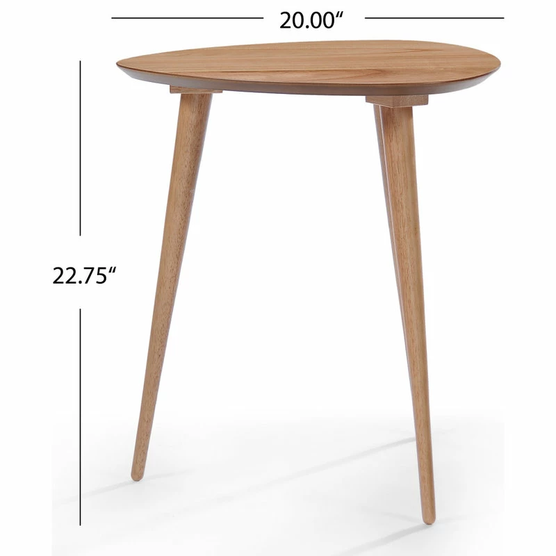 GDFStudio GDF Studio Finnian Wood Finish End Table, Natural 6 GDFStudio GDF Studio Finnian Wood Finish End Table, Natural - Image 4