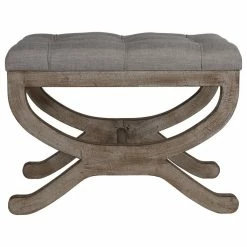 Cortesi Home Falmouth X-Bench Ottoman With Solid Wood Legs, 17", Beige Fabric 10 Cortesi Home Falmouth X-Bench Ottoman With Solid Wood Legs, 17", Beige Fabric -GDF sofa Shop b14173f60cb8ade7 7279 w800 h800 b1 p0