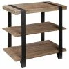 Bolton Furniture, Inc. Modesto Metal Strap And Reclaimed Wood End Table, Shelf -GDF sofa Shop b221d70501f43622 7477 w800 h800 b1 p0