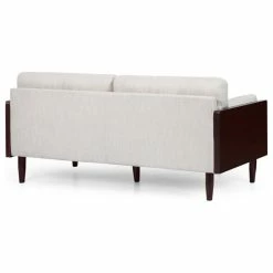 GDFStudio Bagan Mid-Century Modern Upholstered 3 Seater Sofa, Beige + Dark Walnut 21 GDFStudio Bagan Mid-Century Modern Upholstered 3 Seater Sofa, Beige + Dark Walnut -GDF sofa Shop b2818641006ff3b8 8415 w800 h800 b1 p0