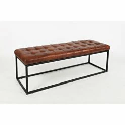 Jofran Global Archive Leather Ottoman - Saddle -GDF sofa Shop b2b181f903776dcb 6516 w800 h800 b0 p0