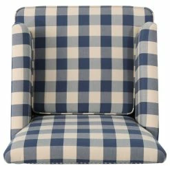 GDFStudio GDF Studio Eve Tufted Fabric Club Chair, Blue Checkerboard/Dark Brown 17 GDFStudio GDF Studio Eve Tufted Fabric Club Chair, Blue Checkerboard/Dark Brown -GDF sofa Shop b311f41301b70a7e 1202 w800 h800 b1 p0
