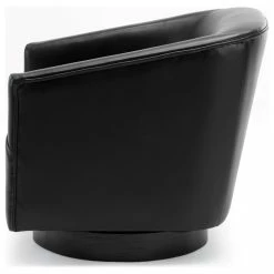 Comfort Pointe Geneva Charcoal Wood Base Swivel Chair, Black -GDF sofa Shop b37111e40e500efa 1611 w800 h800 b1 p0