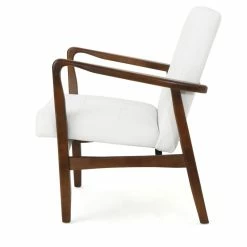 GDFStudio GDF Studio Callisto Mid Century Modern Fabric Club Chair, White -GDF sofa Shop b3d17c0101b80319 4876 w800 h800 b1 p0