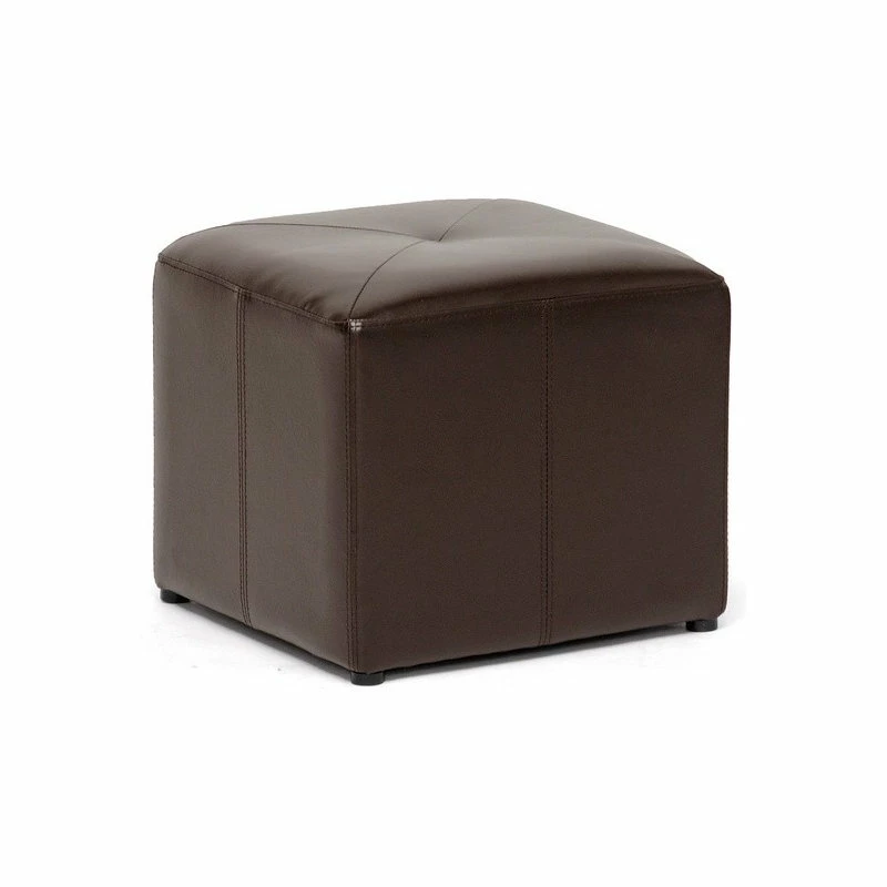 Baxton Studio Aric Bonded Leather Ottoman 3 Baxton Studio Aric Bonded Leather Ottoman