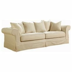 Fully Wind Co., Ltd. Luna Slipcover Sofa, Cream