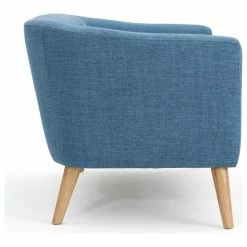 GDFStudio GDF Studio Carol Button Back Mid Century Fabric Modern Loveseat, Muted Blue -GDF sofa Shop b781fe7a0f9075f7 6976 w800 h800 b1 p0