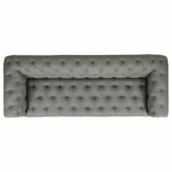 Jennifer Taylor Home Alto 88" Tufted Chesterfield Sofa, Dark Heathered Grey Linen -GDF sofa Shop b7c111c500fb09c8 6624 w800 h800 b1 p0