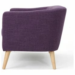 GDFStudio GDF Studio Carol Button Back Mid Century Fabric Modern Loveseat, Muted Purple -GDF sofa Shop b81141050f9075e6 6818 w800 h800 b1 p0