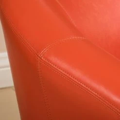 GDFStudio GDF Studio Newport Leather Club Chair, Orange -GDF sofa Shop b8315f7901c41418 4534 w800 h800 b0 p0