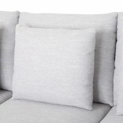 GDFStudio Noxon Fabric 3 Seater Sofa With Accent Pillows, Light Grey + Dark Walnut -GDF sofa Shop b841db960052734a 4483 w800 h800 b0 p0