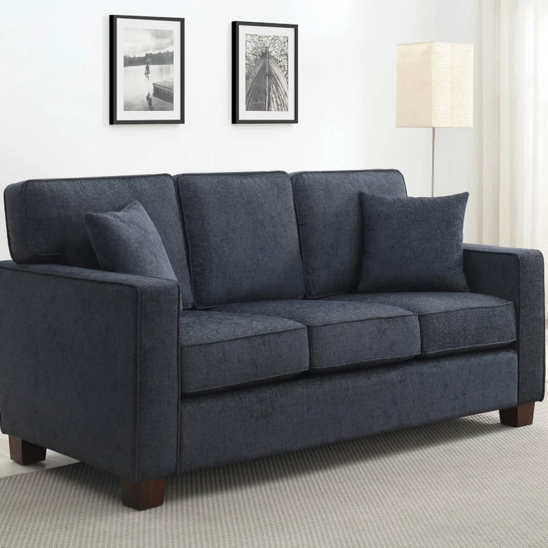 Office Star Products 3-Seater Sofa, Navy 6 Office Star Products 3-Seater Sofa, Navy - Image 4
