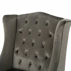GDFStudio GDF Studio Talisa Winged High-Back Tufted New Velvet Club Chair, Gray 14 GDFStudio GDF Studio Talisa Winged High-Back Tufted New Velvet Club Chair, Gray -GDF sofa Shop b931a3b501b160cf 7856 w800 h800 b0 p0