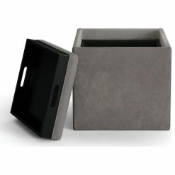 Simpli Home Ltd. Rockwood Cube Storage Ottoman With Tray -GDF sofa Shop b951d9dd0d9f6102 7381 w800 h800 b1 p0