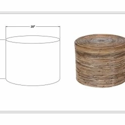 East At Main Cameron Brown Rattan Stool -GDF sofa Shop b9e193890863ef6a 9479 w800 h800 b0 p0