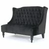 GDFStudio GDF Studio Leah Traditional Tufted High Winged Back New Velvet Loveseat, Black 1 GDFStudio GDF Studio Leah Traditional Tufted High Winged Back New Velvet Loveseat, Black -GDF sofa Shop ba513e9901e52411 2351 w800 h800 b1 p0