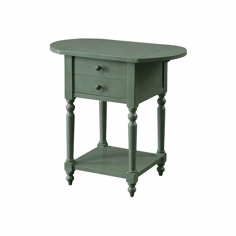 Furniture Of America E-Commerce By Enitial Lab Furniture Of America Mendez Wood Drop-Leaf Side Table In Antique Teal 3 Furniture Of America E-Commerce By Enitial Lab Furniture Of America Mendez Wood Drop-Leaf Side Table In Antique Teal