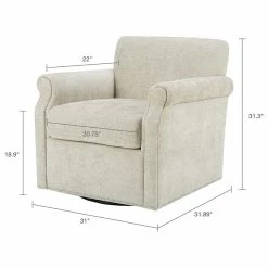 Olliix Madison Park Aldrich Armed Lounge Chair With Swivel Base Beige -GDF sofa Shop baf1c0380e817c8d 1756 w800 h800 b1 p0