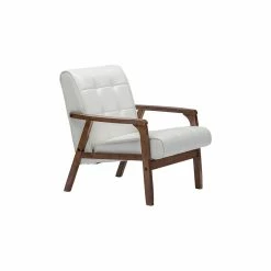 Baxton Studio Mid-Century Masterpieces Club Chair, White