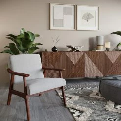 Belleze Accent Chair Living Room Upholstered Armchair, Light Gray -GDF sofa Shop bbd189610200cc7e 7572 w800 h800 b0 p0