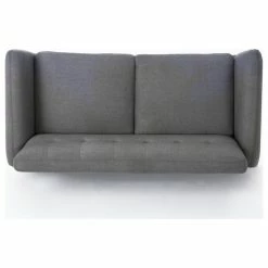 GDFStudio GDF Studio Joseline Mid Century Modern Petite Fabric Sofa, Dark Gray -GDF sofa Shop bbf1a8920f9090fe 0705 w800 h800 b1 p0
