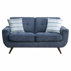 Domain Industries Inc. Lexicon Amberley Textured Loveseat In Blue -GDF sofa Shop bcf1f7170fffda34 8954 w800 h800 b1 p0