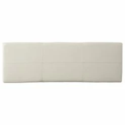 GDFStudio GDF Studio Skyler Beige Fabric Storage Ottoman Bench, Ivory