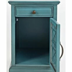 Jofran Craftsman Power Chairside Table, Antique Blue -GDF sofa Shop bd91c8550cf9614e 9408 w800 h800 b0 p0