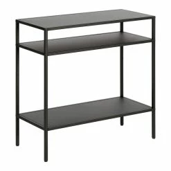 Henn&Hart 24" Blackened Bronze Metal Side Table