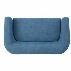 GDFStudio GDF Studio Carol Button Back Mid Century Fabric Modern Loveseat, Muted Blue -GDF sofa Shop bed183f20f9075fe 6976 w800 h800 b1 p0