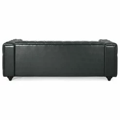 GDFStudio Marengo Contemporary Tufted 3 Seater Sofa, Midnight + Espresso, Faux Leather -GDF sofa Shop bee1979500fa7cb0 9145 w800 h800 b1 p0