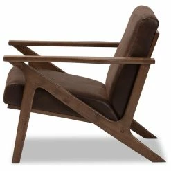 Baxton Studio Bianca Mid-Century Modern Distressed Lounge Chair, Dark Brown Faux Leather 15 Baxton Studio Bianca Mid-Century Modern Distressed Lounge Chair, Dark Brown Faux Leather -GDF sofa Shop bf71164509cbe11f 9621 w800 h800 b1 p0