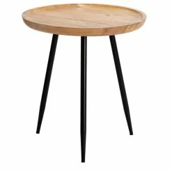 Madeleine Home Inc. Chervey Tri Pin Side Table, Natural