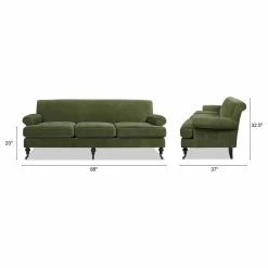 Jennifer Taylor Home Alana 88" Lawson 3-Seater Sofa, Olive Green Performance Velvet 18 Jennifer Taylor Home Alana 88" Lawson 3-Seater Sofa, Olive Green Performance Velvet -GDF sofa Shop c04127c603699986 3426 w800 h800 b1 p0