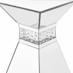 Elegant Furniture & Lighting 12" Crystal End Table, Clear Mirror Finish -GDF sofa Shop c051697f0a383443 7423 w800 h800 b0 p0