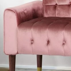 GDFStudio Aubrie Tufted Velvet Loveseat With Gold Tipped Tapered Legs, Blush, Gold Finish -GDF sofa Shop c0b1aa980f931de8 1934 w800 h800 b0 p0