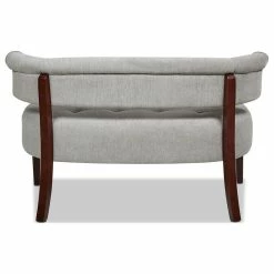 Jennifer Taylor Home Jared Roll Arm Tufted Bench Settee, Silver Gray Polyester Yarn-Dyed 23 Jennifer Taylor Home Jared Roll Arm Tufted Bench Settee, Silver Gray Polyester Yarn-Dyed -GDF sofa Shop c0f13ef801959342 9536 w800 h800 b1 p0
