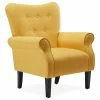 Belleze High Wingback Linen Armchair, Citrine Yellow -GDF sofa Shop c141ad9d0e4cd650 8129 w800 h800 b1 p0