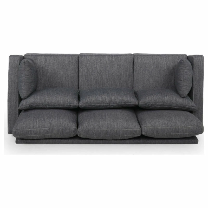 GDFStudio Elleah Contemporary 3 Seater Fabric Sofa 10 GDFStudio Elleah Contemporary 3 Seater Fabric Sofa - Image 8
