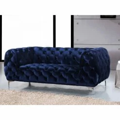 Meridian Furniture Mercer Navy Velvet Loveseat -GDF sofa Shop c2411ca802741166 6464 w800 h800 b0 p0
