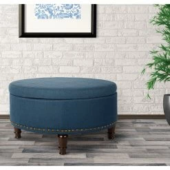 Office Star Products Augusta Round Storage Ottoman, Azure 7 Office Star Products Augusta Round Storage Ottoman, Azure -GDF sofa Shop c251be6c0b6cd05c 2119 w800 h800 b0 p0