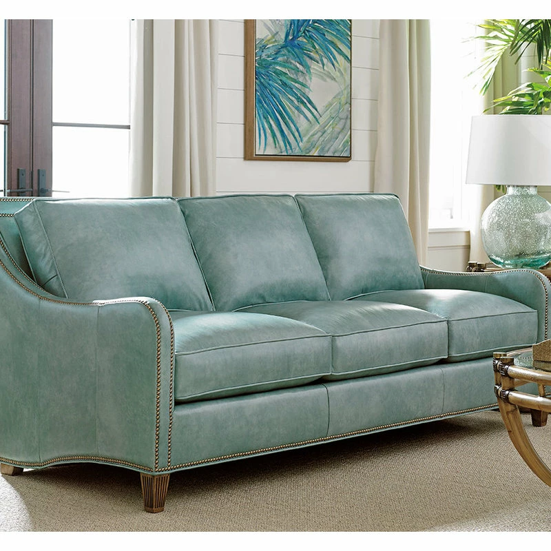 Tommy Bahama Home Koko Leather Sofa 5 Tommy Bahama Home Koko Leather Sofa - Image 3