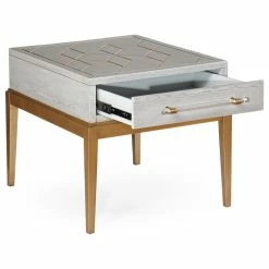 BASSETT MIRROR CO. Bassett Mirror Perrine Rectangle End Table In Soft Graphite 2430-LR-200EC -GDF sofa Shop c3616b660afb6dbe 7239 w800 h800 b1 p0