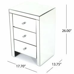 GDFStudio GDF Studio Fiona Classic Mirror Finished 3-Drawer Side Table -GDF sofa Shop c431800901d55a6c 4262 w800 h800 b1 p0
